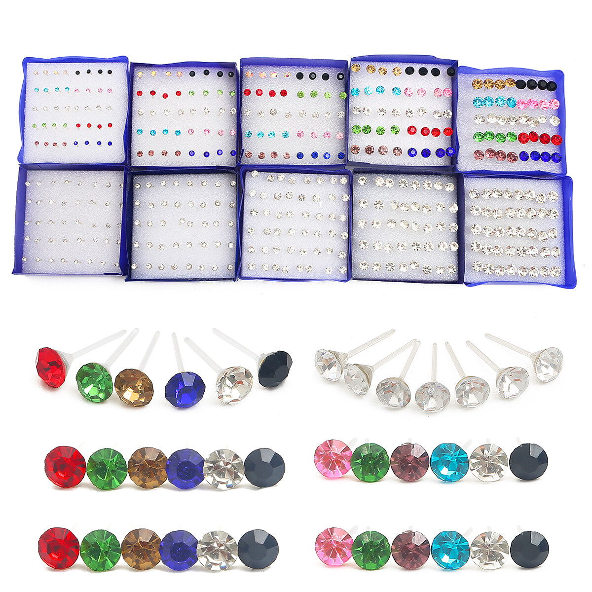 20 Đôi Bông Tai Màu Sắc Hỗn Hợp Thời Trang Hàn Quốc Bộ Khuyên Tai Dạng Hạt Nhựa Acrylic Đơn Giản Phong Cách Instagram Cho Nữ Quà Tặng Trang Sức Cho Bé Gái
