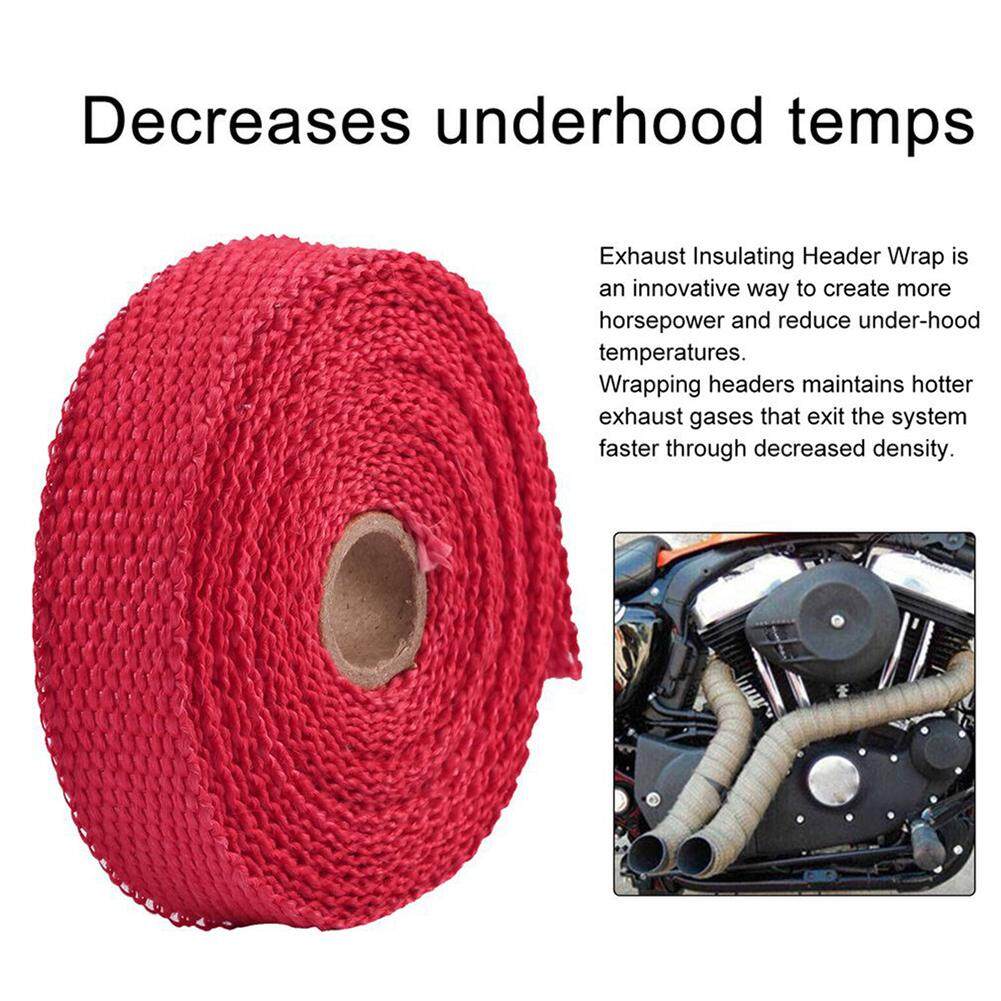 5m Thermal Exhaust Tape Pipe Wrap Heat Resistant Cloth for Car