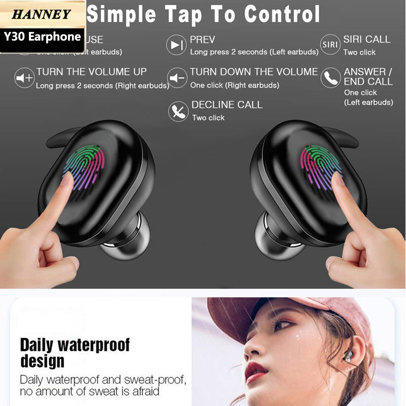 Earbud Nirkabel Sejati Bluetooth 5.0 