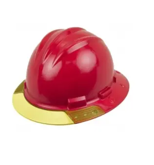 full brim hard hat visors