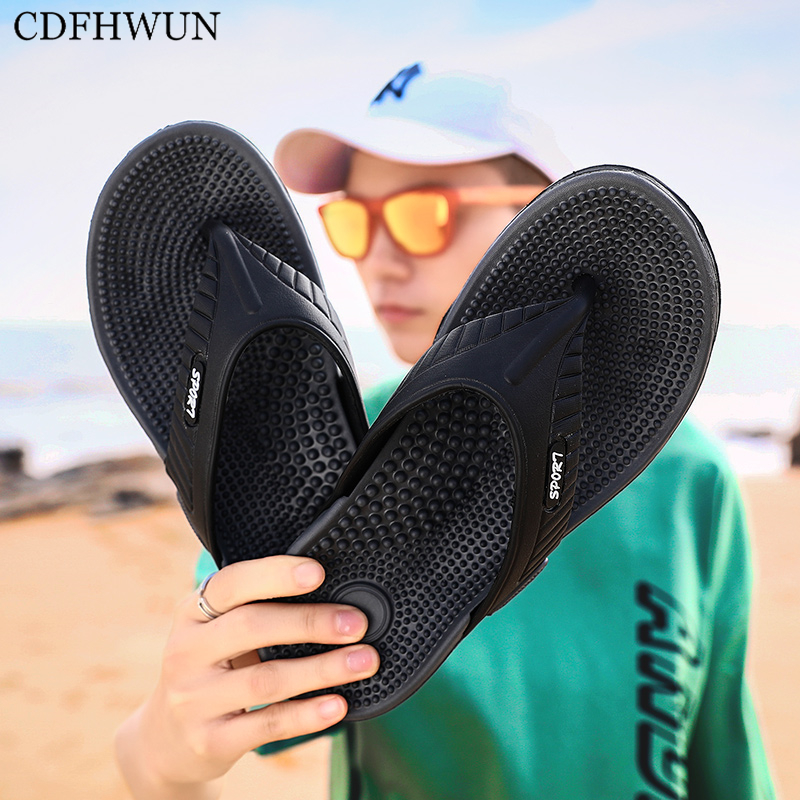CDFHWUN Men Flip Flops for Men Slippers for Men Casual Shoes Summer Fashion Beach Sandals for Men