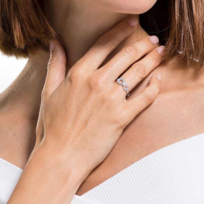 Ring Elegant Temperament Personality Number 8 Bow Ring Female Bow Ring for Gift
