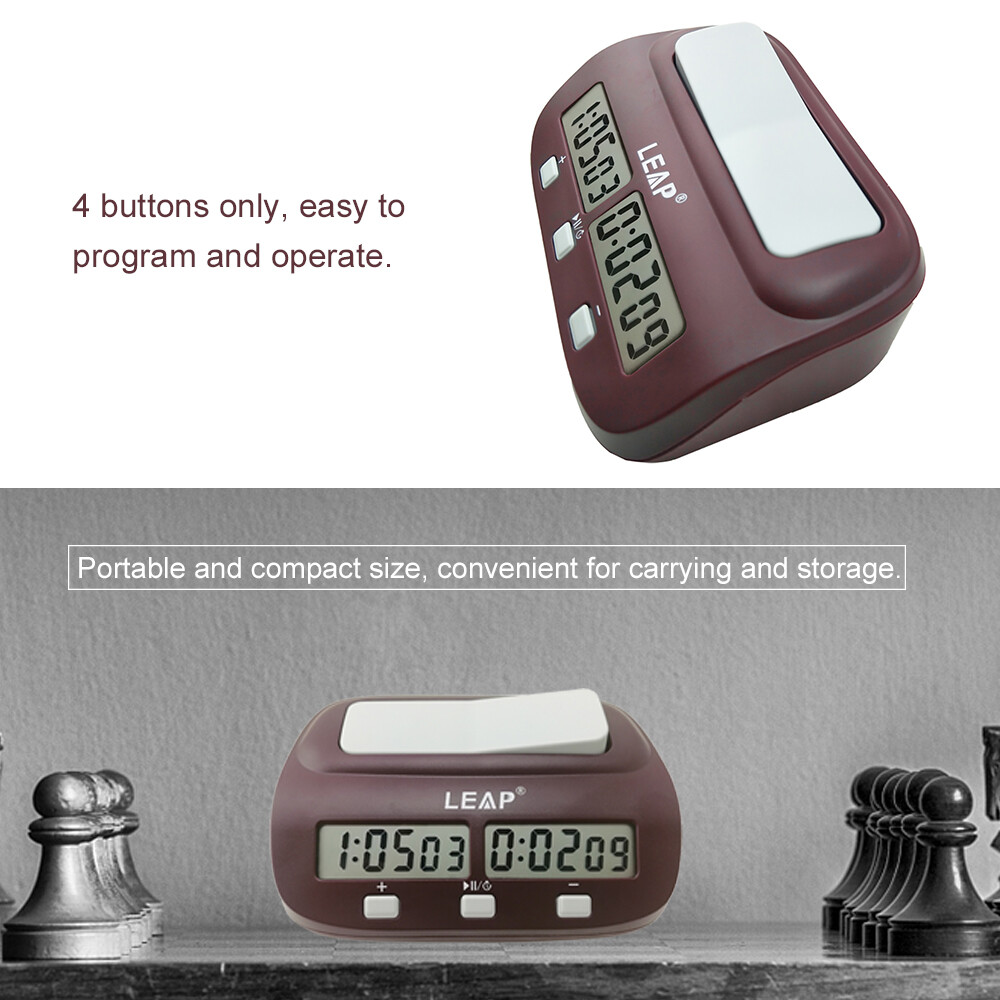 BO YIN Professional Digital Chess Clock Count Down Chess Timer with Alarm Electronic Board Game Bonus Competition Master Tournament