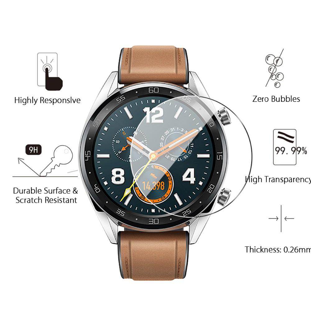 [SONGFUL] 2PCs For Huawei Watch GT Tempered Glass Screen Protector Non Full Cover