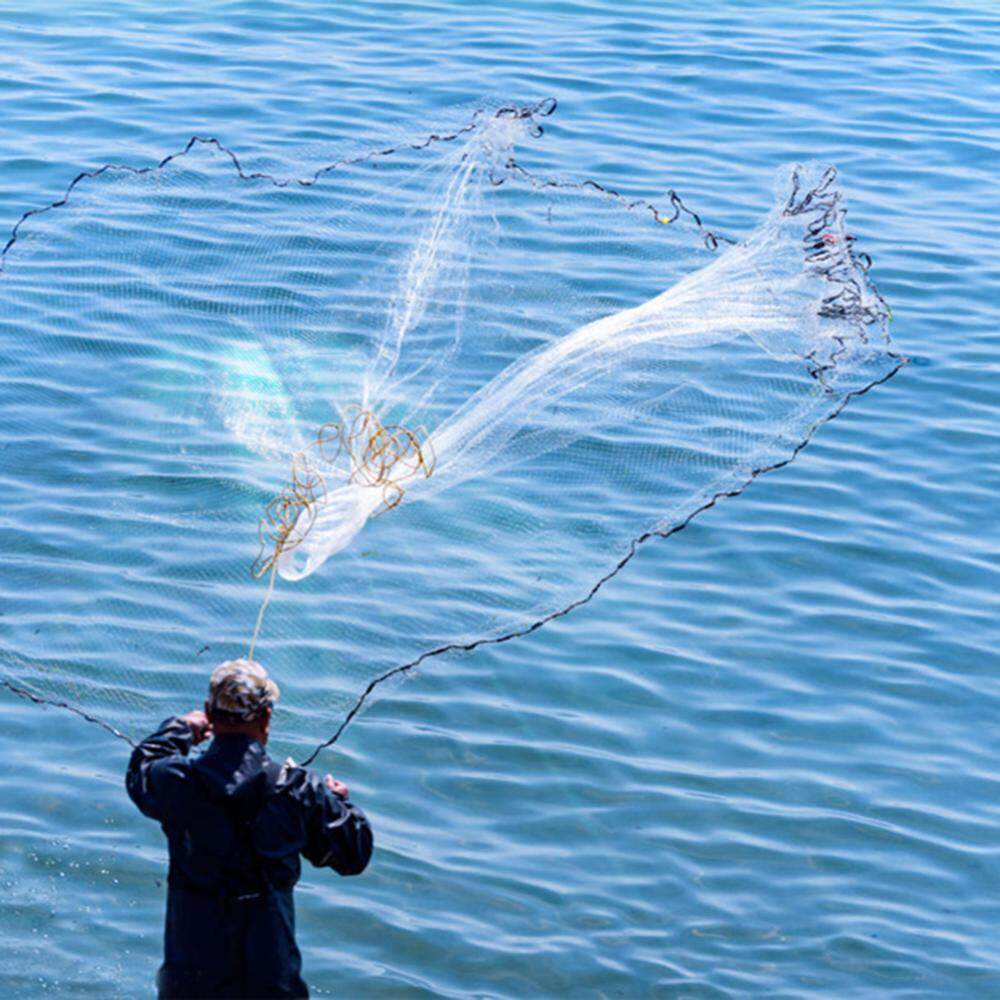 Fishing Net Fish Mesh Trap Monofilament Gill Netting Outdoor Fishing Tackle