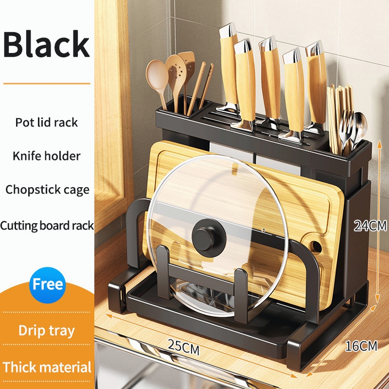 Stainless Steel Kitchen Rack Knife Holder Kitchen Tool Storage Spoon ...