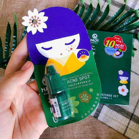 HCM-Chấm mụn Chấm mụn giảm sưng gom cồi Hasi Kokeshi 5ml