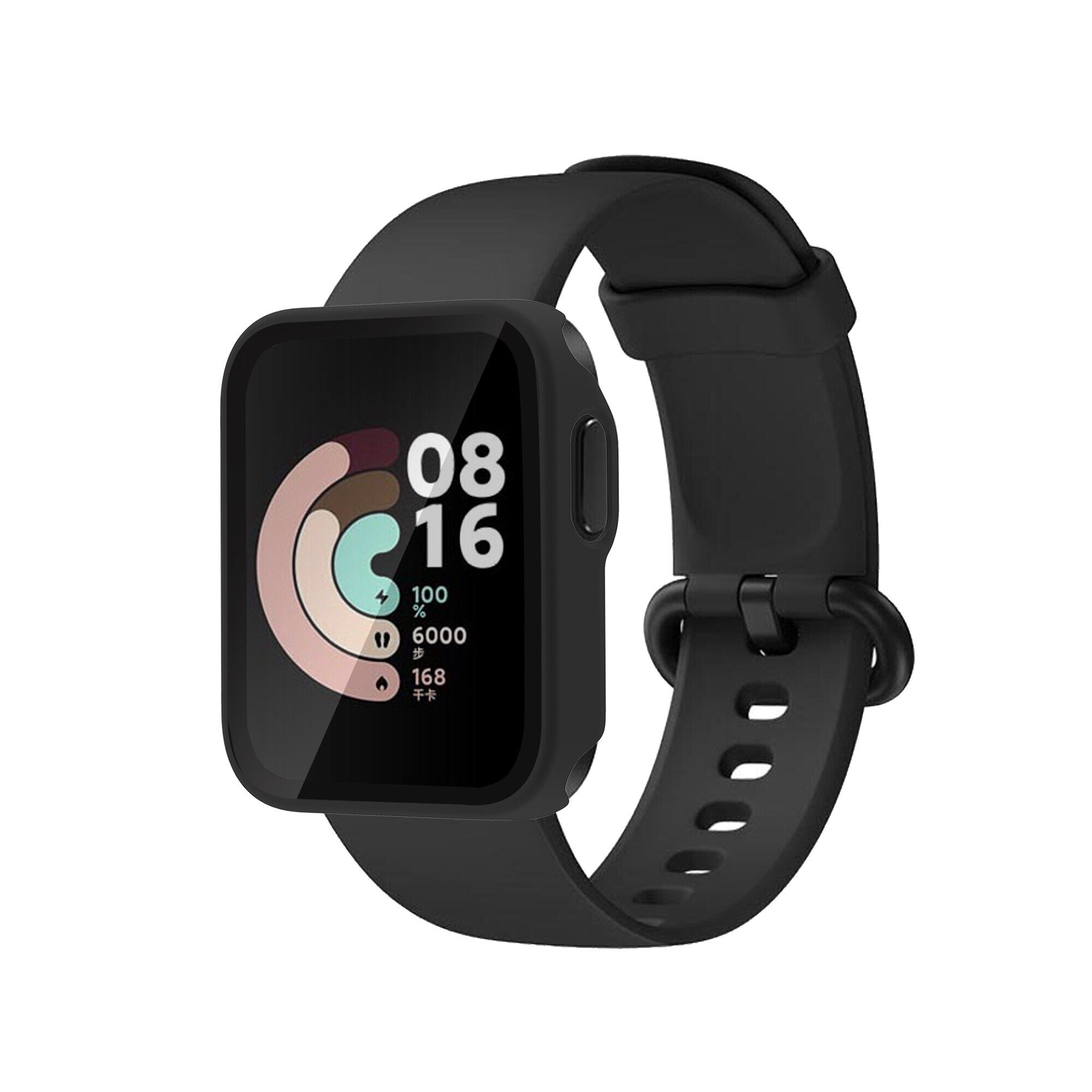 Hard Full Edge Glass Screen Protector Case Shell Frame For Xiaomi Mi Watch Lite/Redmi Smart Watch Protective Bumper Cover