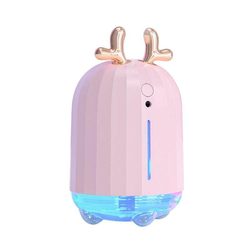 leegoal Antler Air Purifier Humidifier USB Mini Cute Colorful Atmosphere Fogger Mist Maker with LED Night Lamp Gift for Home Car Office Singapore