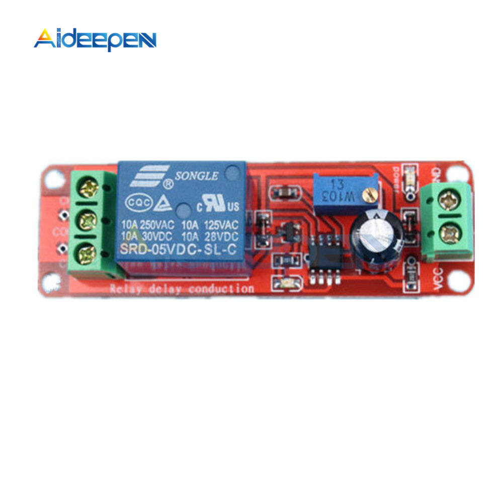 Ne555 adjustable module timer switch, 5v, delay relay module, cpu 0-10s, to 10 seconds, 2200w