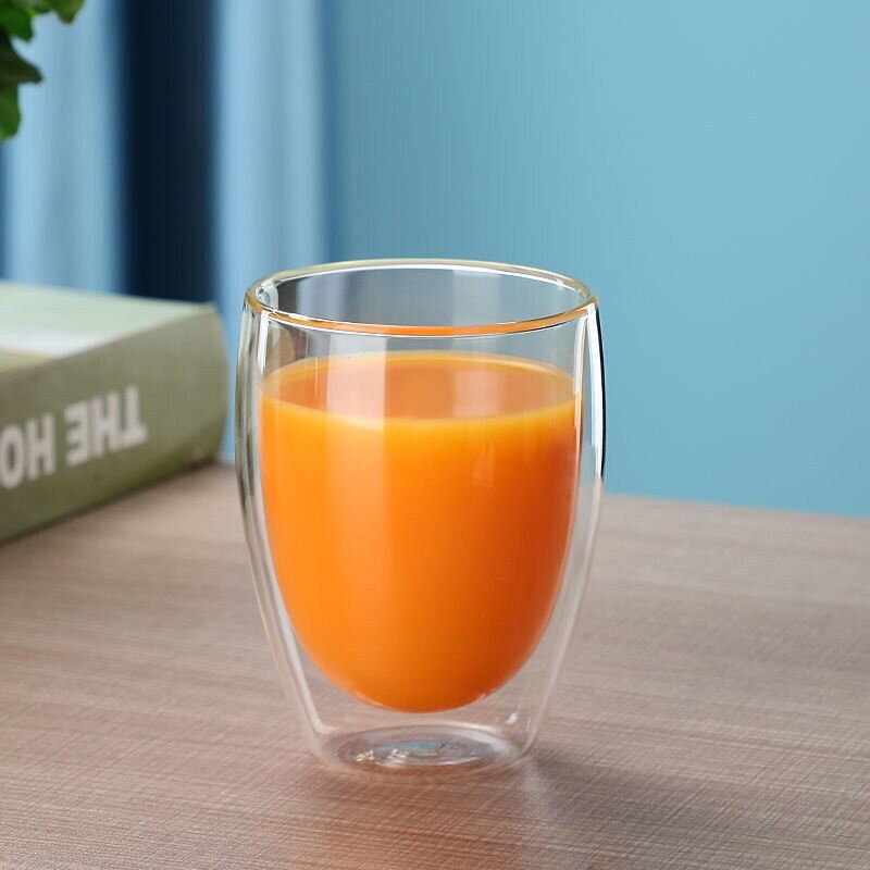80-450ML Double Wall High Borosilicate Glass Mug Heat Resistant Tea Milk Juice Coffee Water Cup Bar Drinkware Gift Creativity