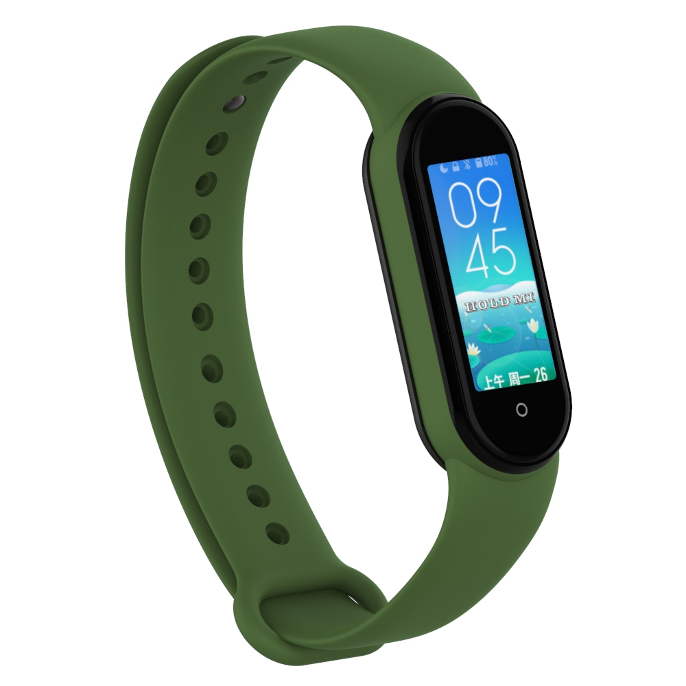 For Xiaomi Mi Band 7 Silicone Strap Mi Band 6 / 5 / 4 / 3 Strap Silicone Bracelet Replacement Wristband