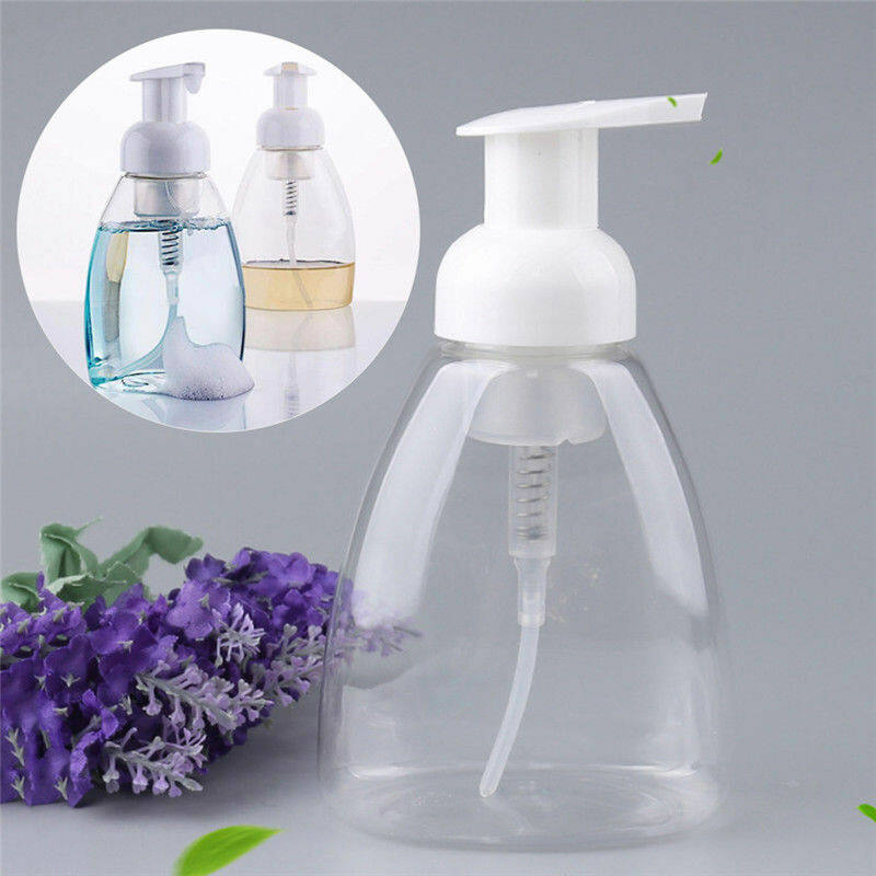 250/300ML Clear Plastic Foaming Bottle Liquid Soap Whipped Mousse Points Bottling Shampoo Lotion Shower Gel Foam Pump Bottles