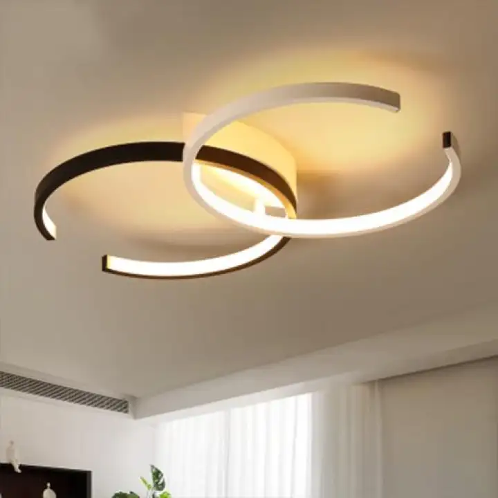 New Arrival Black White Modern Led Ceiling Lights For Living Room