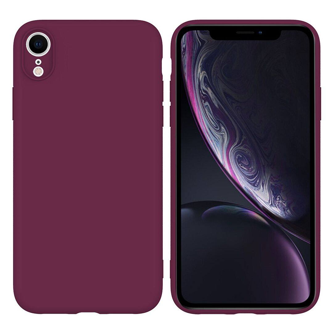 For Apple iPhone XR (6.1") CaseỐp lưng silicon mềm mới mềm Vỏ màu dễ thương Bộ đệm chống sốc Vỏ điện thoại Phone Casing