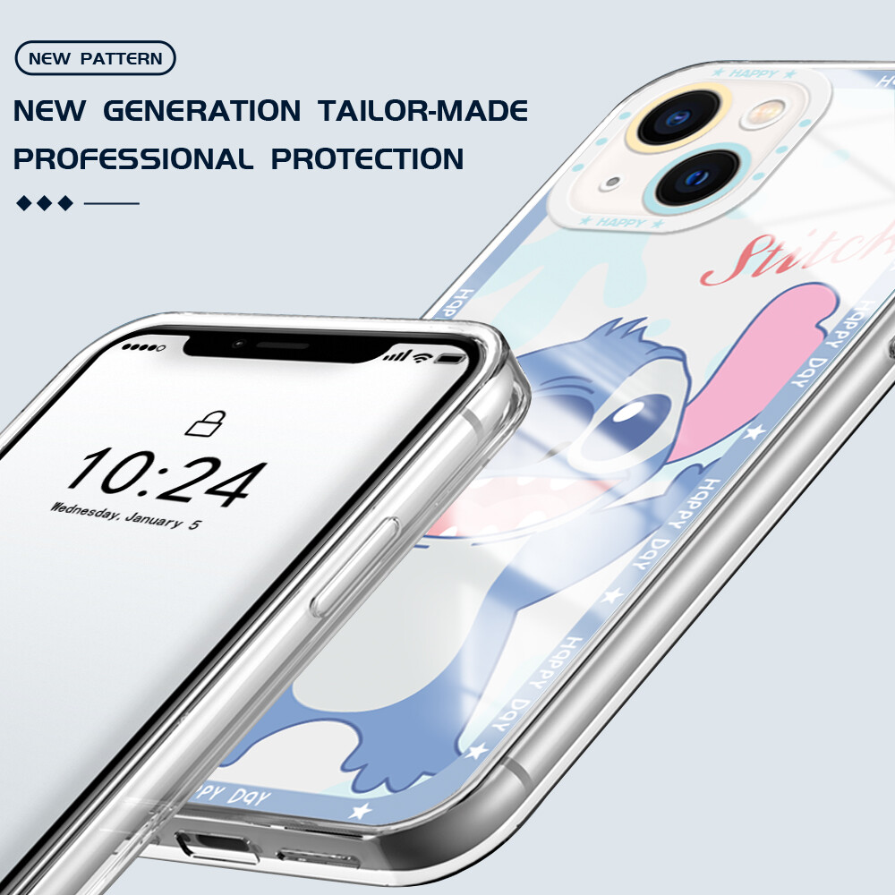 Ốp lưng Hontinga cho Xiaomi Redmi Note 14 13 Pro Plus Pro + 5g Redmi Note 12 4g 5g Note 11 Pro + 5g Ốp lưng cao su silicon mềm nhân vật hoạt hình Stitch Ốp trong suốt xuyên thấu Ốp lưng Ốp điện thoại mềm cho bé gái