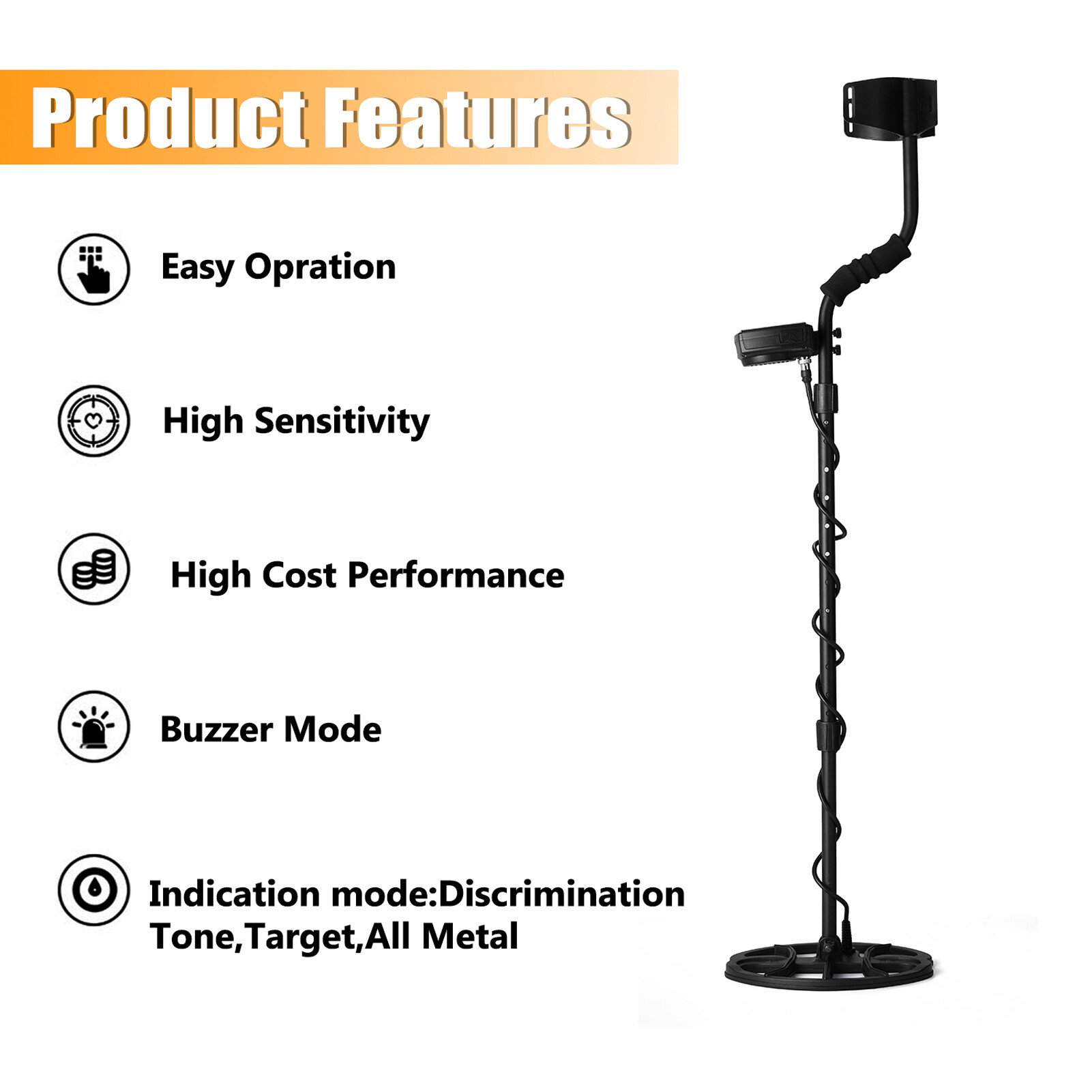 LCD Metalldetektor - 3D Golddetektor Bis 30m Tiefe, 1200m Reichweite