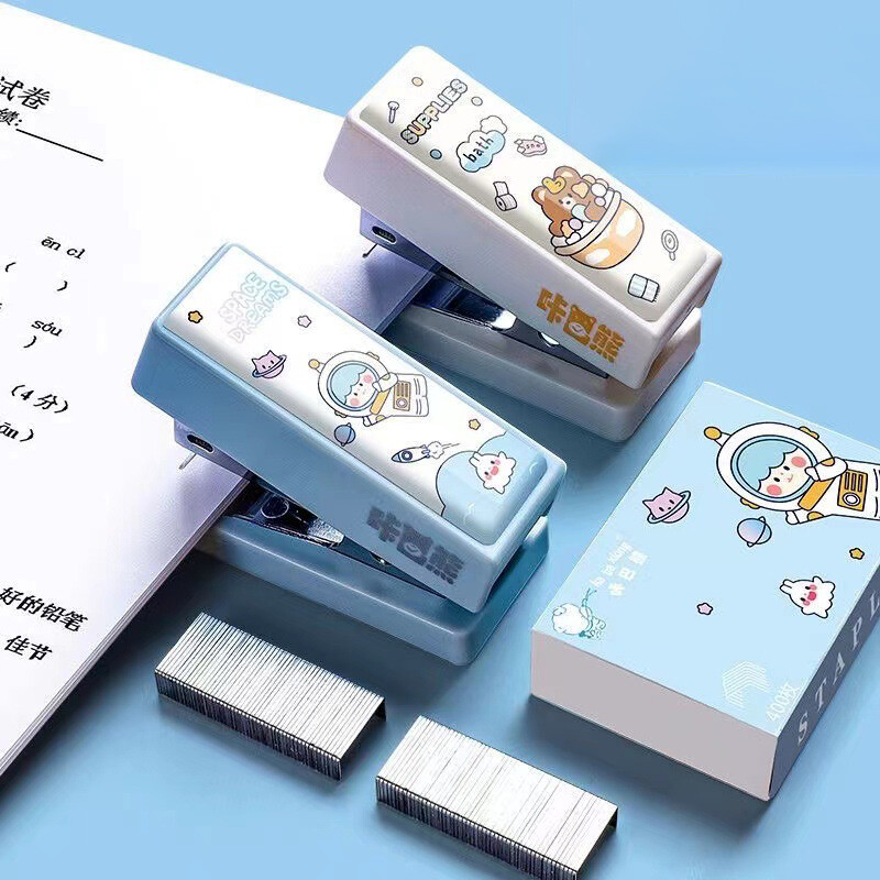 MSQ stapler paper stapler mini stapler portable mini portable stapler assorted colors