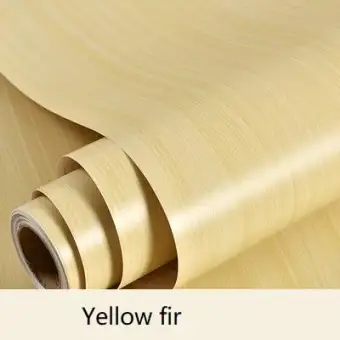 1m 2m Waterproof Wood Vinyl Wallpaper Roll Self Adhesive Contact