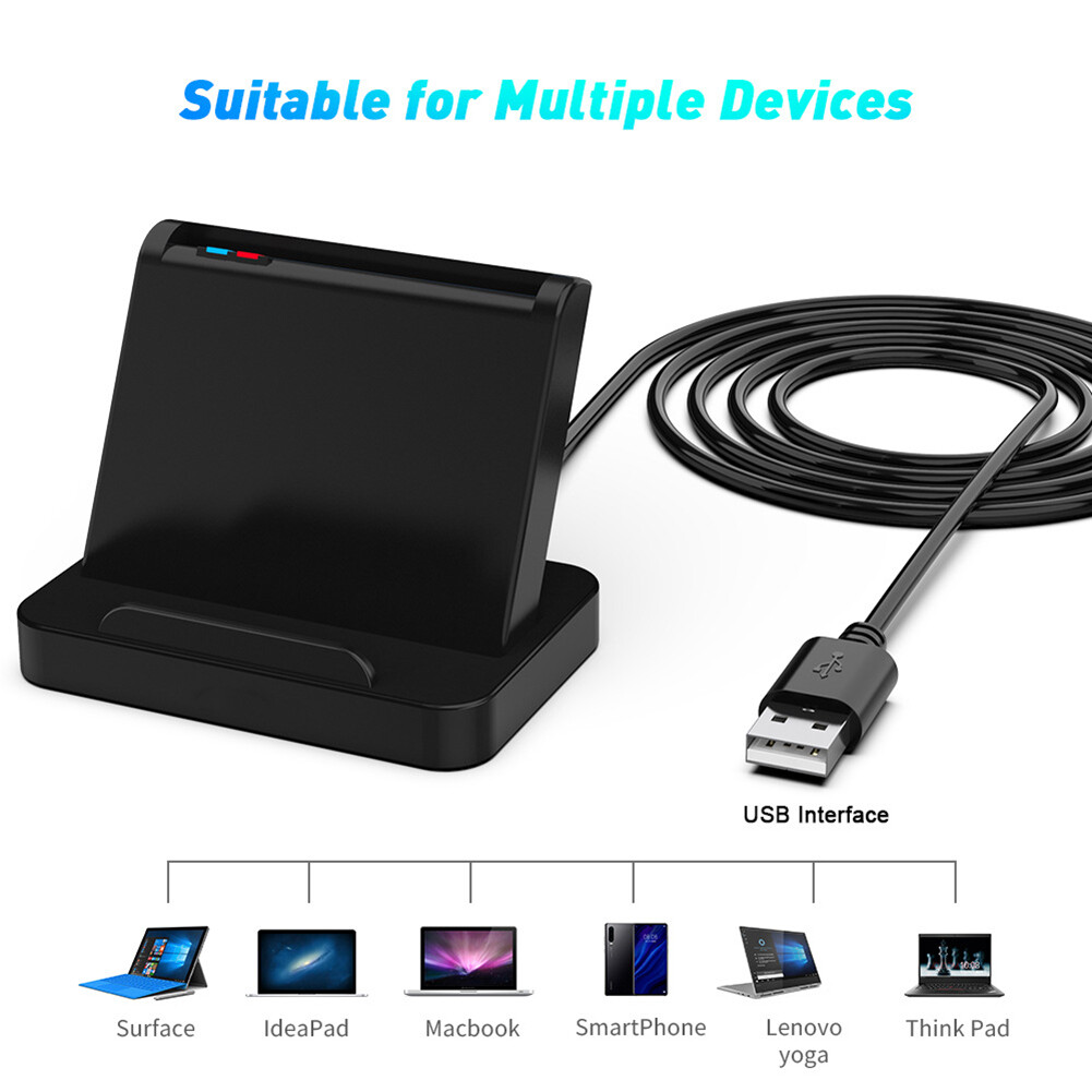 SCR816 USB Smart ID IC SIM CAC Card Reader for Windows 10 8 7 Max OS Linux