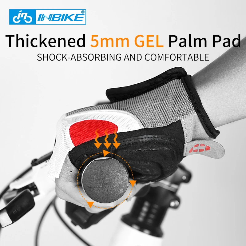 Inbike 5mm gel padded best sale cycling gloves