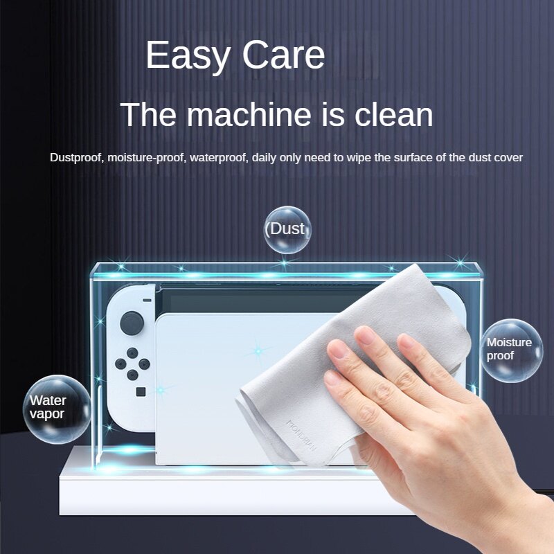 20 Colors Luminous Base Dust Cover for Nintendo Switch & Switch OLED Charging Dock Acrylic Host Shell NS Protective Sleeve