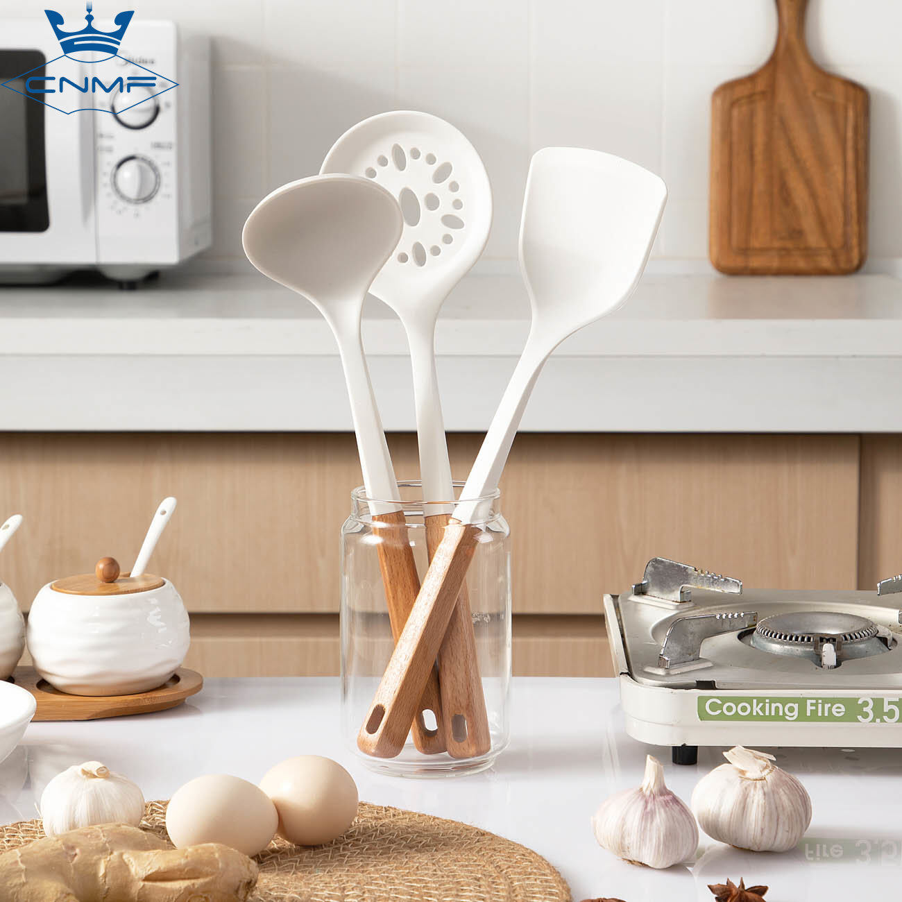 CNMF Silicone spatula set does not hurt the pan non-stick spatula