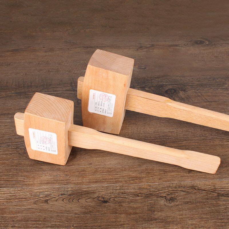 Eech Solid Gỗ Thợ Mộc Búa Vồ Gỗ Xử Lý Leathercraft Hammer Tool