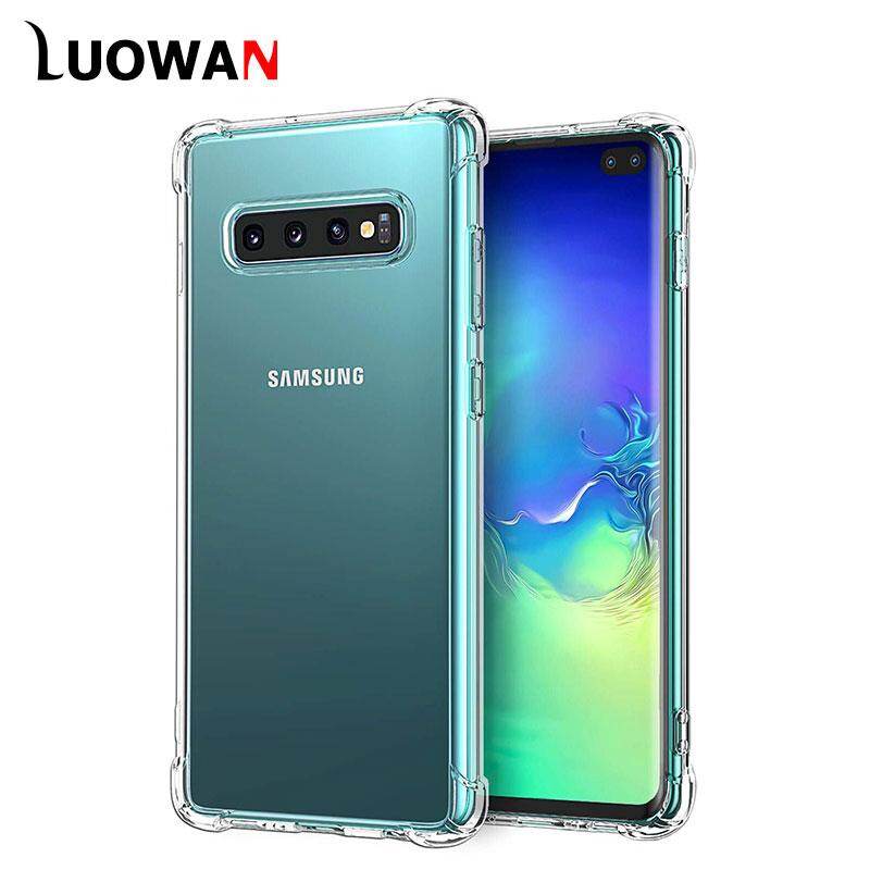 LUOWAN Galaxy S10 Plus Case Crystal Clear Slim Protective Cover with Reinforced Corner Bumpers Flexible Soft TPU Anti-Scratch Case For Samsung Galaxy S10 Plus-Clear