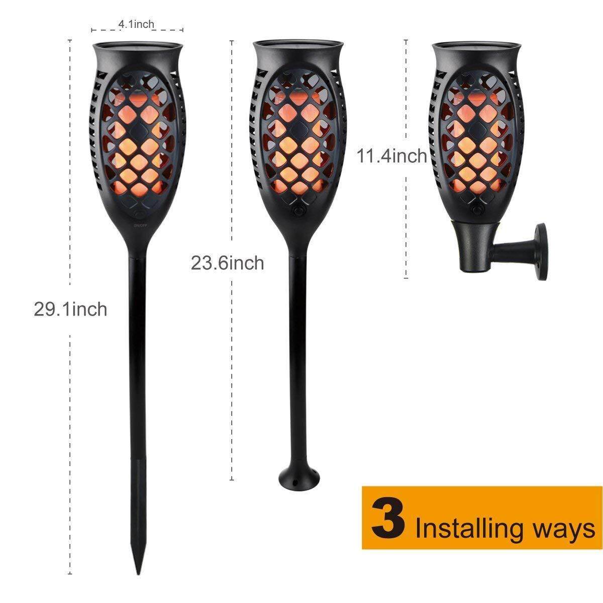 99 LED Chống Nước IP65 Năng Lượng Mặt Trời Đèn Pin Đèn Nhảy Múa Nhấp Nháy Đèn Sân Vườn Khò Ngọn Lửa Đèn Đèn Led Ngoài Trời Sân Vườn con Đường