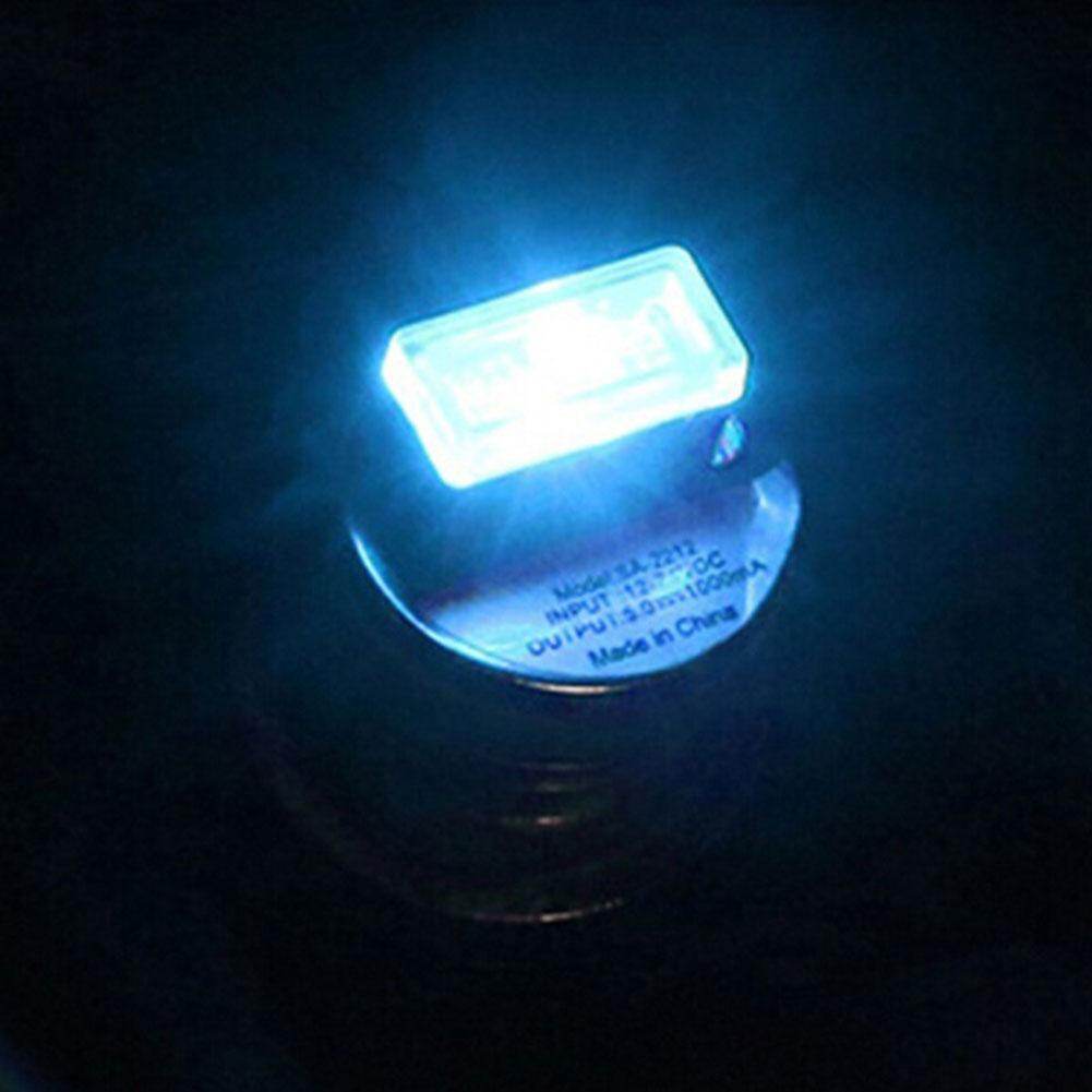 New USB LED Mini Wireless Car Interior Lighting Kit Car Styling Interior Decoration Atmosphere Light WHITE COLOR