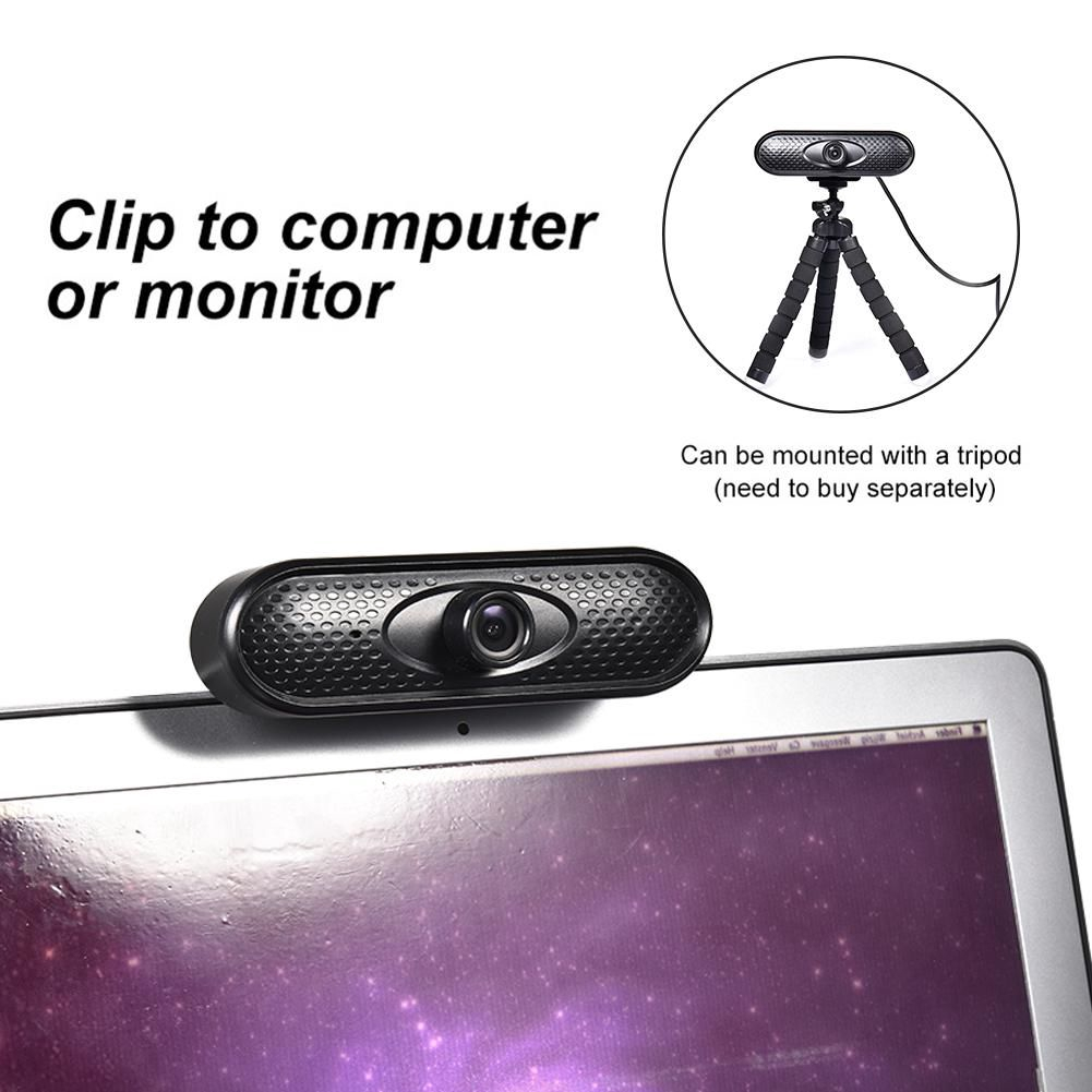 BOKEWU USB Computer Webcam Full HD 1080P Web Camera Digital Web Cam With Micphone For Laptop PC Tablet Rotatable Camera