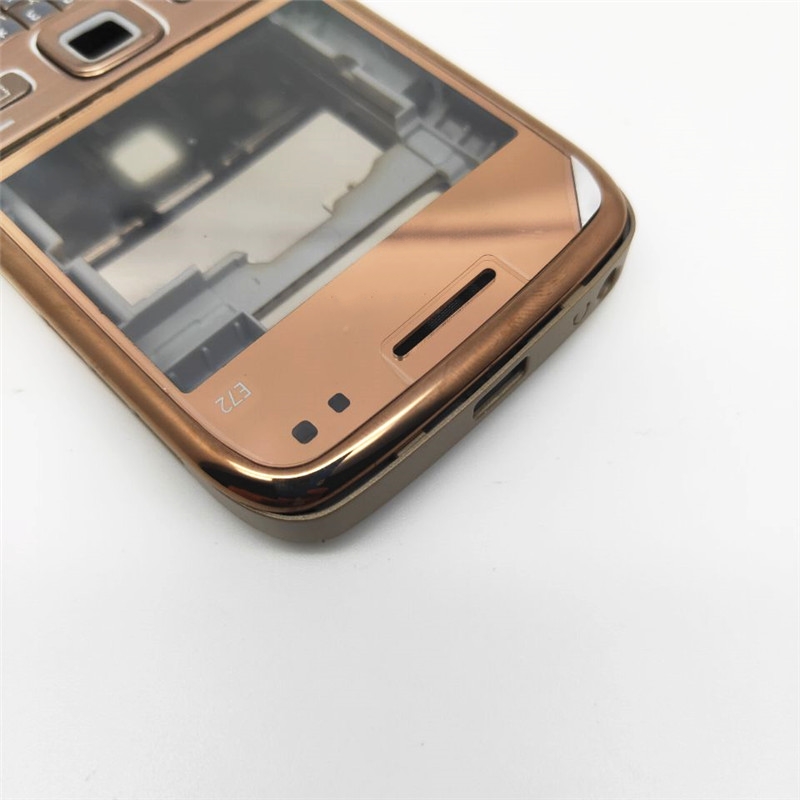 For Nokia E72 Housing Front Faceplate Frame Cover Case+Back Cover/Battery Door Cover+Keypad+Logo