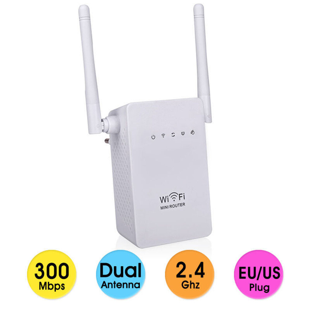 AC1200 Dual Band Wifi Repeater/&Router 2.4G/& 5G Wireless Range Extender 4 Antenna