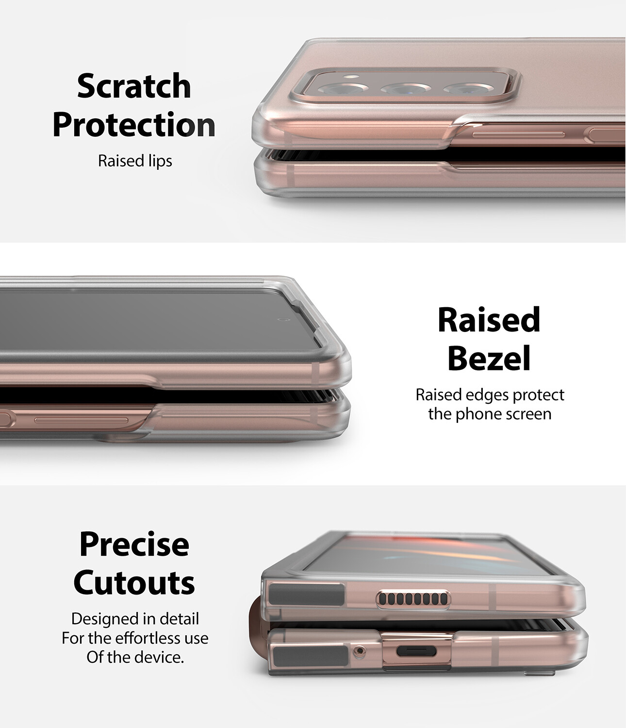 Ringke Slim Case Designed for Galaxy Z Fold 2 (2020) Matte Clear