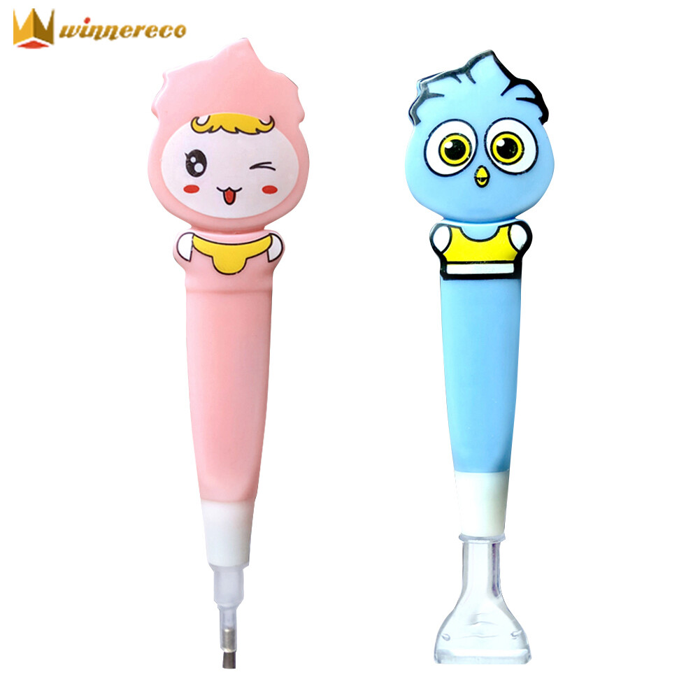 【Winnereco】Tranh Thủ Công Đính Đá 5D Tự Làm Dụng Cụ May Vá, Bút Khoan Điểm Có Đèn