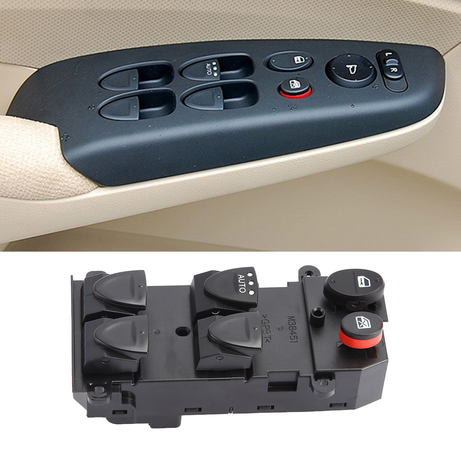 Gucanou power window master switch lifter window control switch 35750-snv-h51 for honda civic 2006-2011 electric window switch