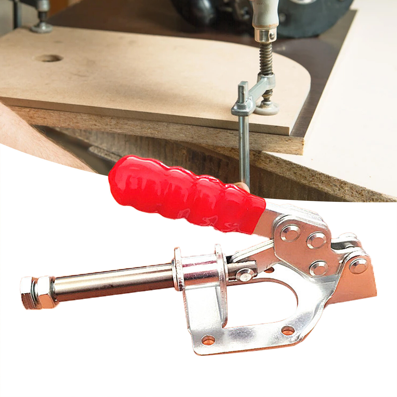 GH-302-FM Push Pull Type Toggle Clamp Anti-slip Hand Tools Sturdy Adjustable Quick Release Clamp for Woodworking