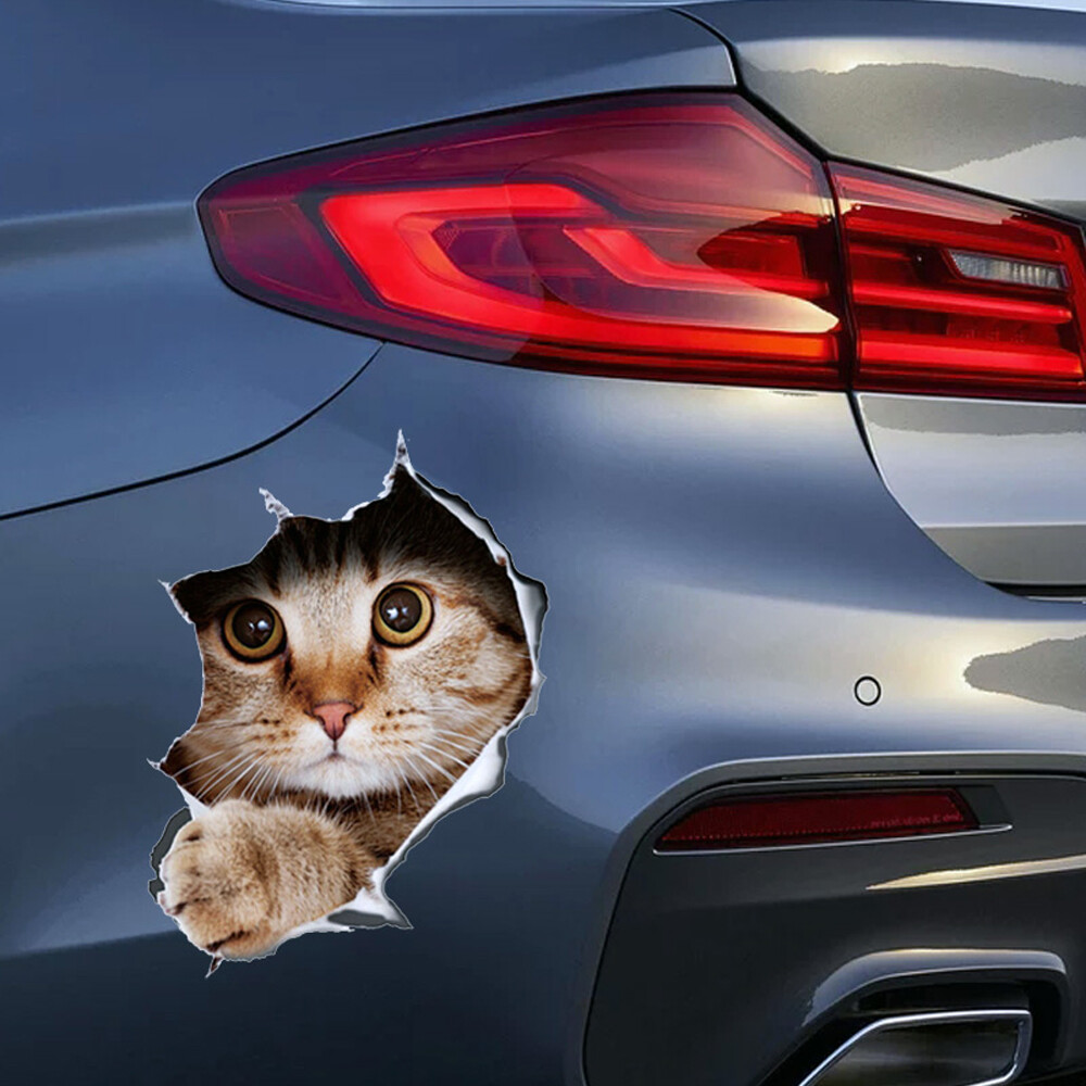 1x Car Sticker 3D Pet Graphic Vinyl Decal Car Window Laptop Bumper Animal Car Stickers