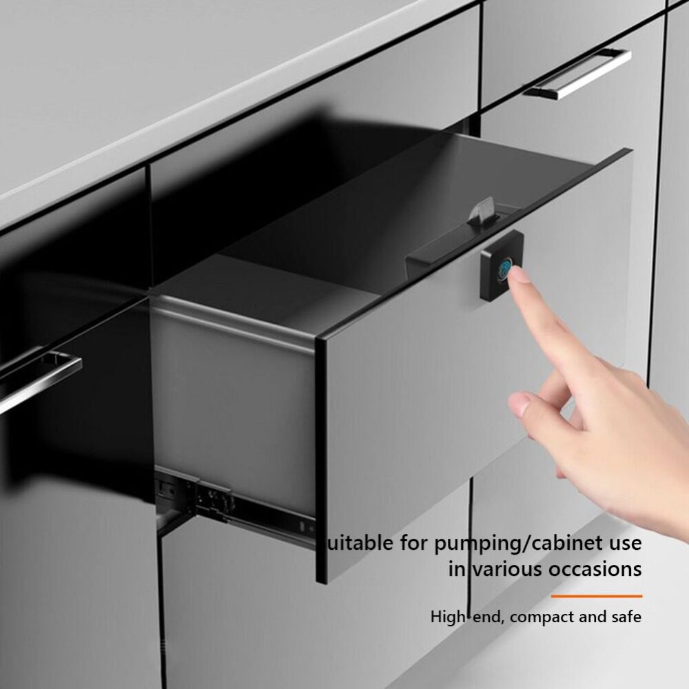 KJ57K Khu dân cư Tủ Sinh trắc học Thông minh Riêng tư Ẩn Khóa cửa Khóa an toàn Khóa điện tử ngăn kéo Khóa vân tay