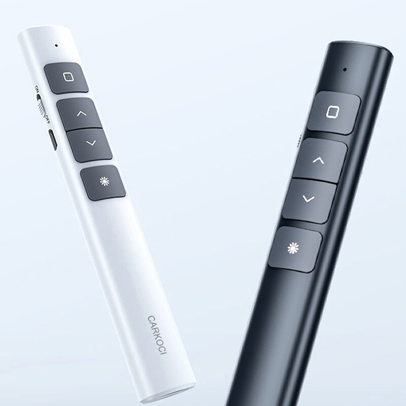 New Multifunctional Rechargeable Wireless Presentation Clicker Powerpoint Pen USB Remote Control Flip Pen Laser Courseware Remote Control Laser Projection Pointer Pen