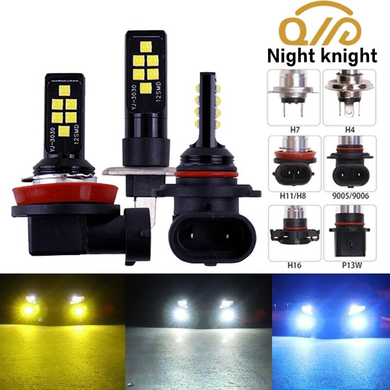 1 Mảnh H1 H3 LED Bóng Đèn H4 H7 H11 H8 880 881 Siêu Sáng 3030SMD Xe Sương Mù Đèn 9005 9006 HB3 HB4 DC12V Trắng Lái Xe Ngày Chạy Đèn, Tự Động