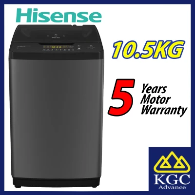 (Free Shipping) Hisense 10.5KG Top Load Washer WTHD1101T Washing Machine MESIN BASUH 洗衣机
