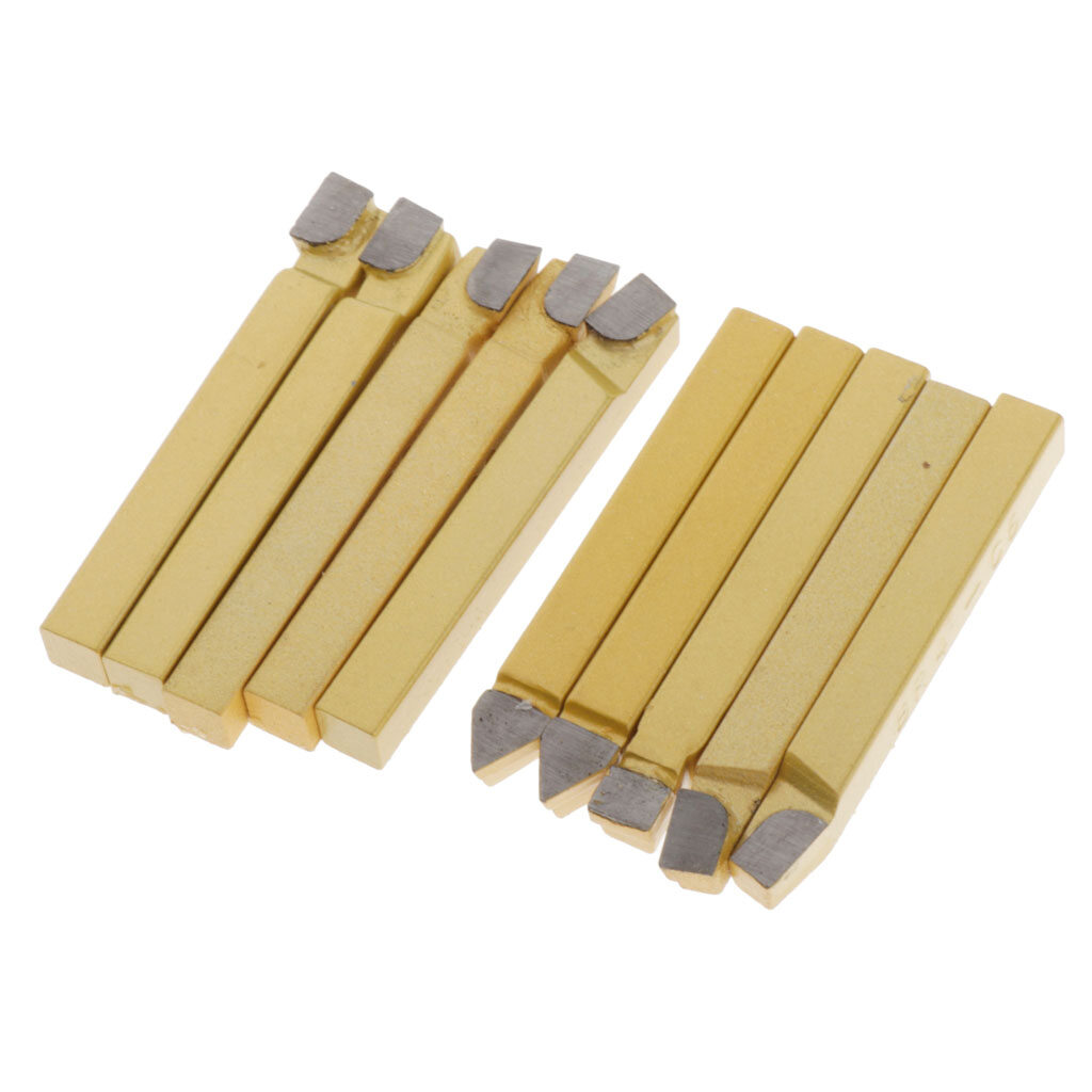 Blesiya Carbide Tip Tipped Bit Set Brazed Tools for CNC Lathe Welding Turning Tool