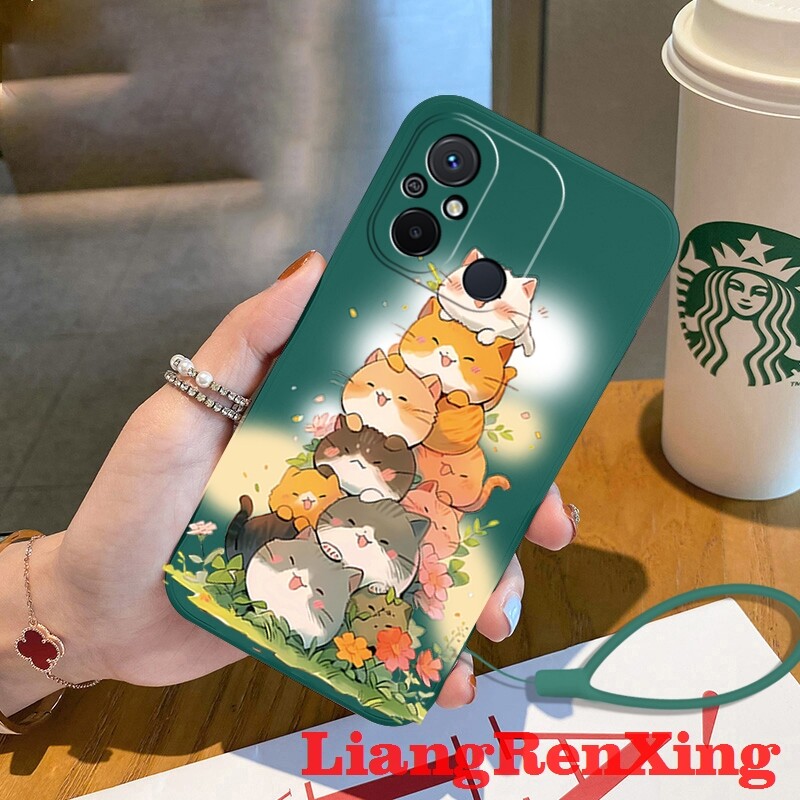 ốp lưng Ốp lưng mềm vỏ điện thoại Redmi 12c 5g bảo vệ Silicone lỏng vỏ Cản Sốc chống sốc mịn thiết kế mới ytdmm01 đẹp viền vuông cute