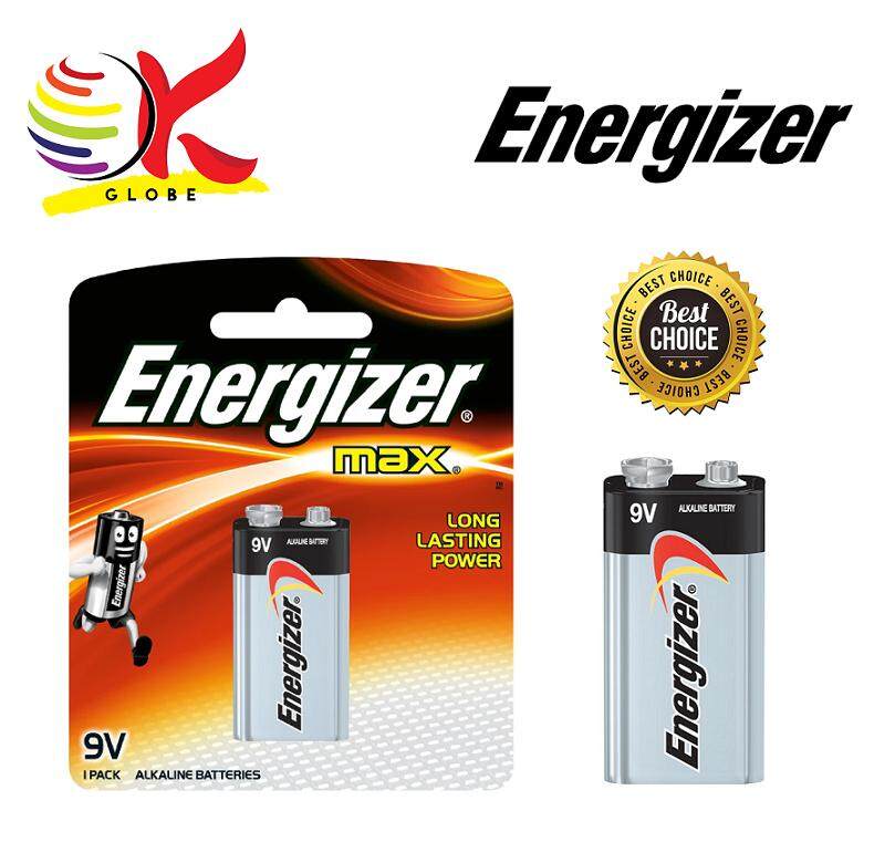 ENERGIZER BATTERY MAX 9V ALKALINE BATTERIES 1 PC (522BP1G) Lazada