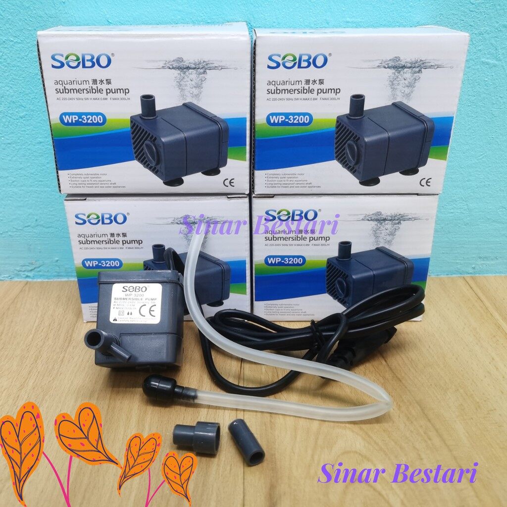 SOBO Aquarium Submersible Mini Water Pump WP3200 鱼缸迷你水泵 PANCUT