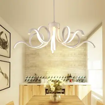 Novelty Led Modern Chandelier Lighting Round Petals Acrylic Lamp Novelty Led Modern Chandelier Lighting