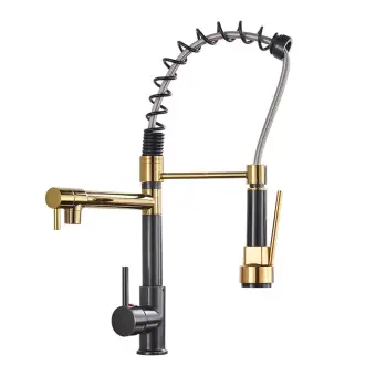 Chrome Brass Basin Kitchen Faucet Vessel Sink Mixer Tap Spring