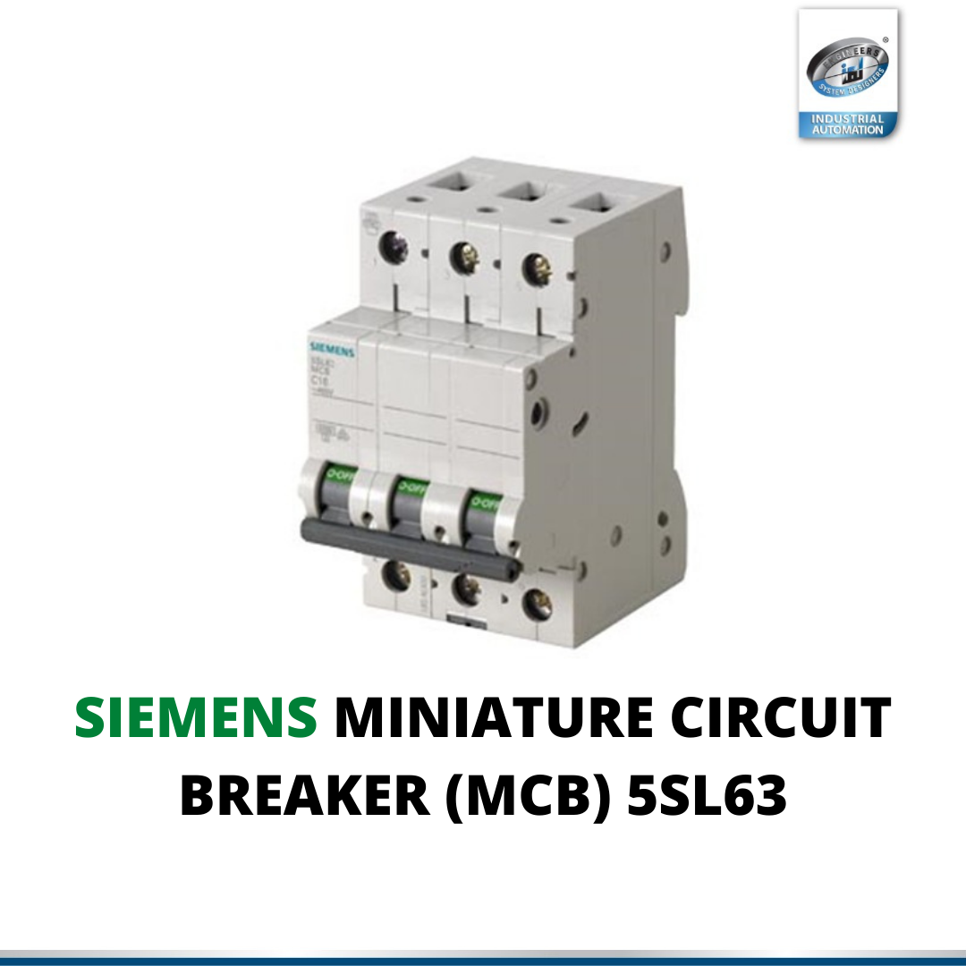 SIEMENS MINIATURE CIRCUIT BREAKER (MCB) 5SL63 3P 6kA 6A 63A CCURVE